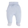 Babyset mit Body, Strampler und Fußhose in Blau