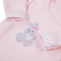 Babyset Body, Strampler und Jäckchen in Rosa