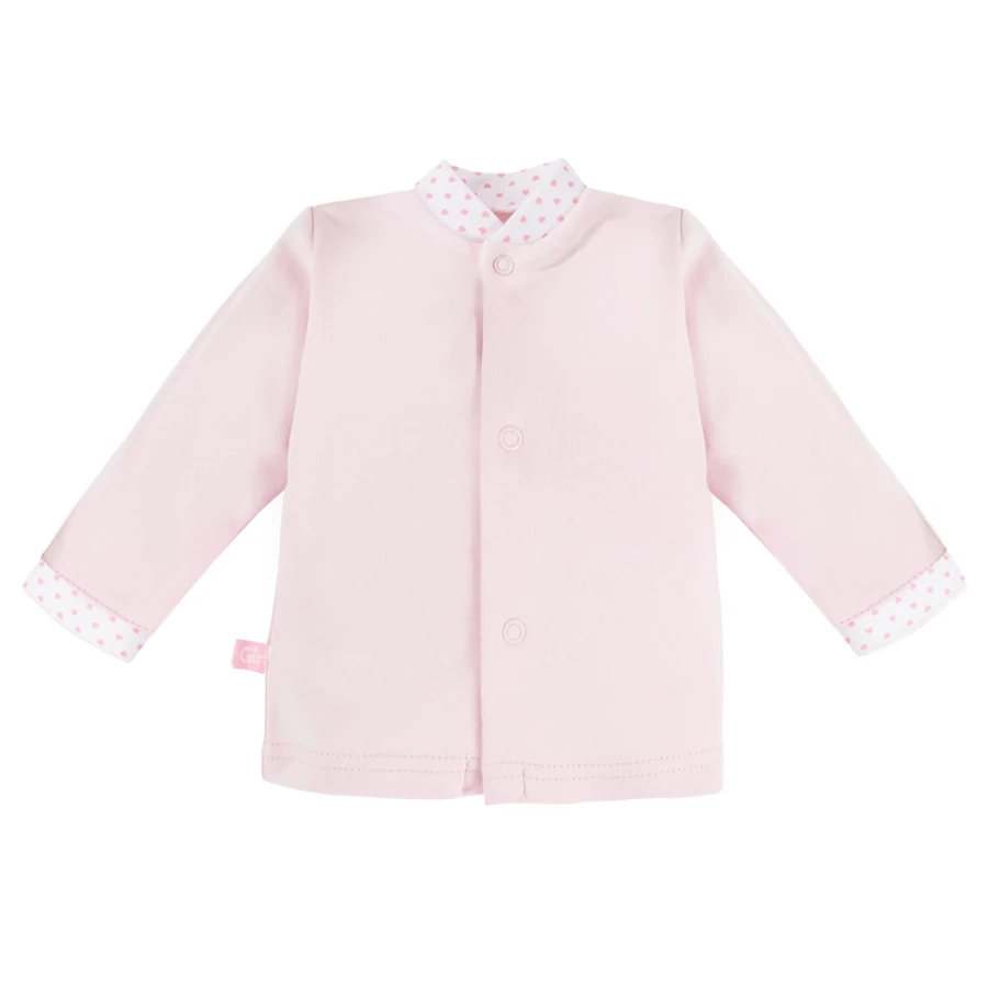 Babyset Body, Strampler und Jäckchen in Rosa