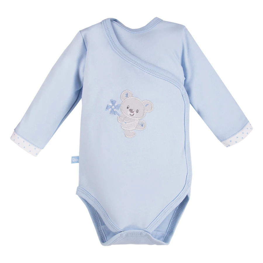 Babyset Body, Strampler und Jäckchen in Blau