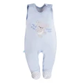 Babyset Body, Strampler und Jäckchen in Blau