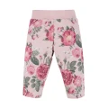 Mädchenset mit Tunika mit Tüllrüsche und Leggings mit Rosenmuster