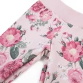 Mädchenset mit Tunika mit Tüllrüsche und Leggings mit Rosenmuster