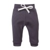 Set mit Wickelbody und gerippter graphitfarbener Hose