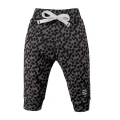Set aus Wickelbody, graphitfarbener Hose mit Punkten und Sweatshirt
