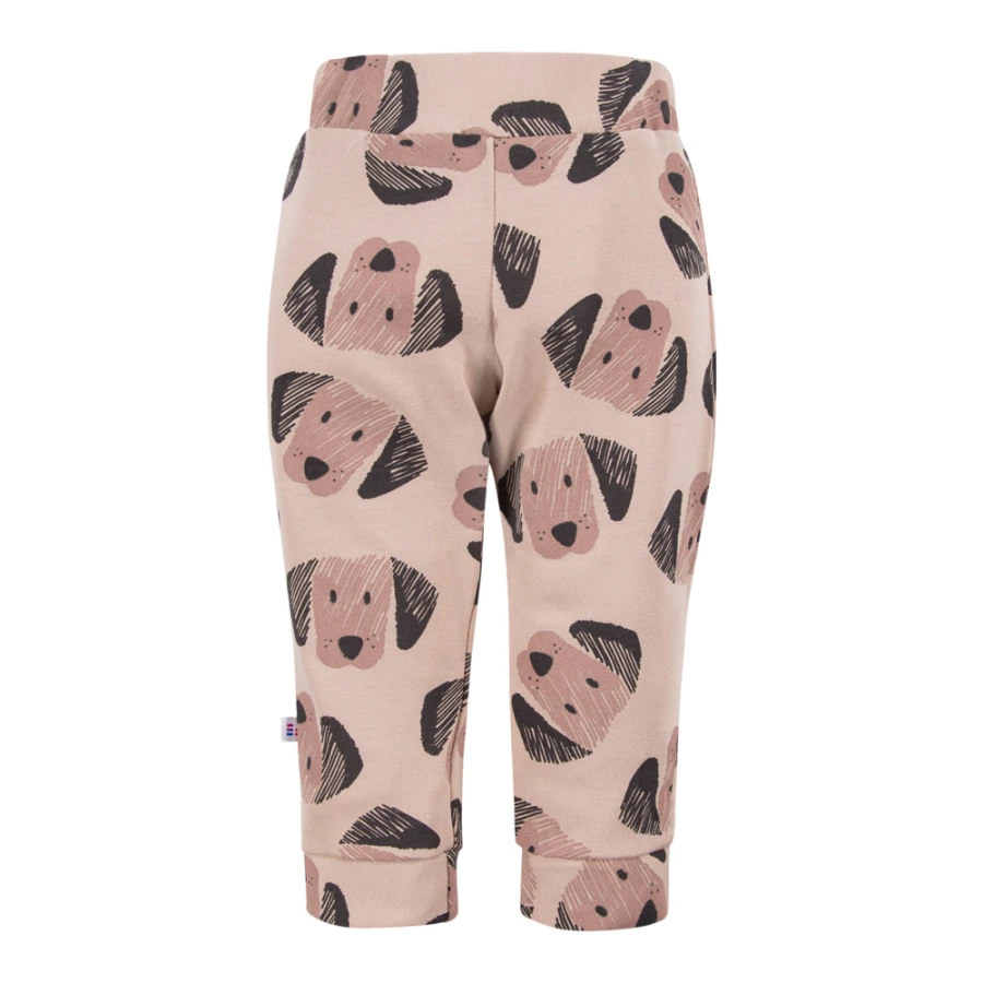 Beiges Sweatshirt- und Hosen-Set mit Hündchen