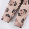 Beiges Sweatshirt- und Hosen-Set mit Hündchen