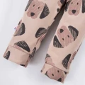 Beiges Sweatshirt- und Hosen-Set mit Hündchen