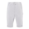 Set aus weißem Hemd-Body und eleganter grauer Hose