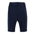 Set aus weißem Hemd-Body und eleganter dunkelblauer Hose