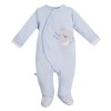 Baby-Set mit Body, Strampler, Halbstampler und Mützen in Blau