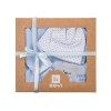 Baby-Set mit Body, Strampler, Halbstampler und Mützen in Blau