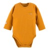 Honigfarbenes Ripp-Babyset Body und Leggings
