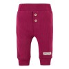 Bordeauxfarbenes geripptes Body- und Leggings-Set