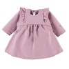 Set aus Kleid mit Rüschen und Haarband mit Schleife in Flieder