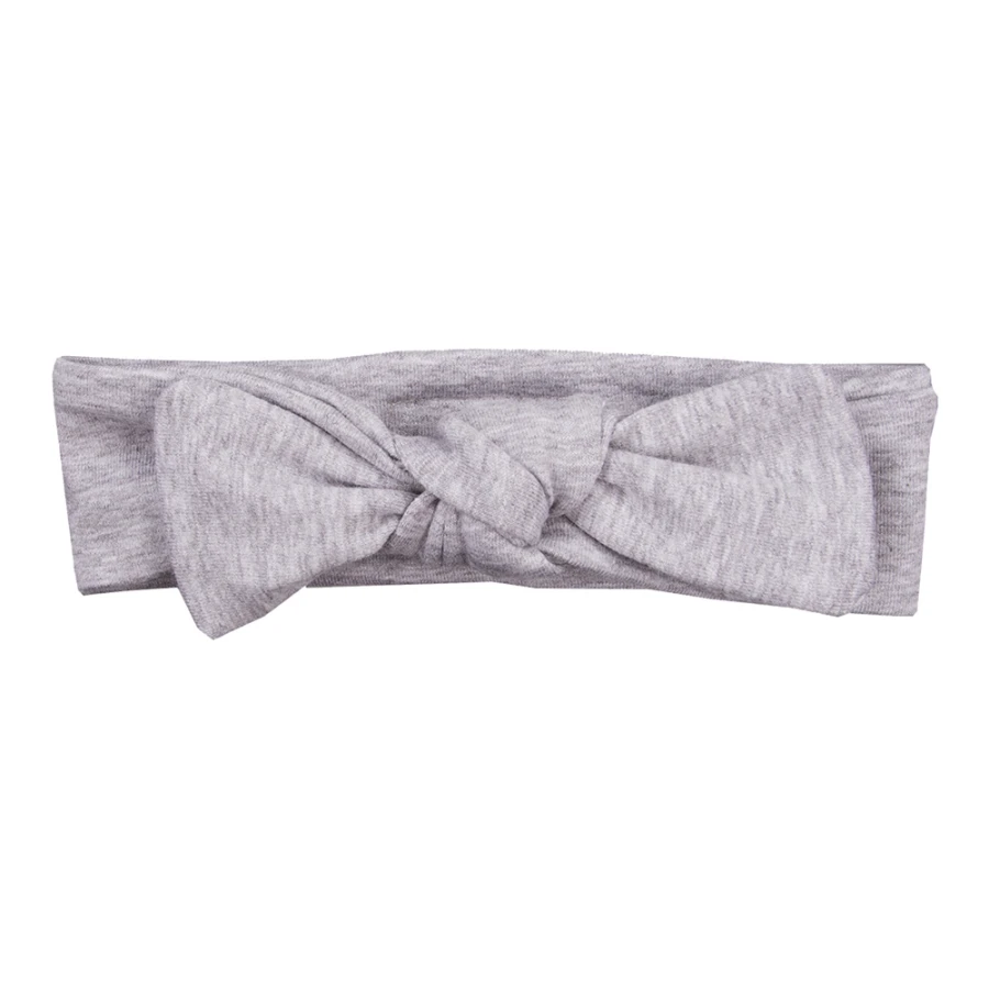 Set aus Kleid mit Rüschen und Haarband mit Schleife Grau