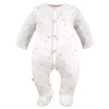 Baby-Set: Body, Strampelhose, Mütze und ecru Strampler mit Teddybären