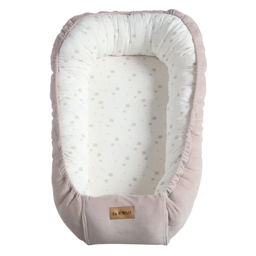 Babynest Beige mit Teddybären 90x50 cm