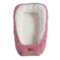 Babynest Rosa mit Blümchen 90x50 cm