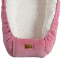 Babynest Rosa mit Blümchen 90x50 cm