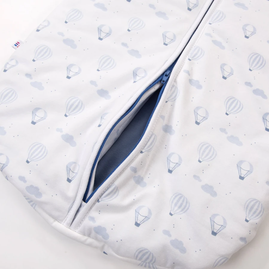 Baby Schlafsack weiß mit Luftballons 0,5 TOG