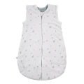 Weißer Babyschlafsack mit Blättern 0,5 TOG