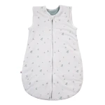 Weißer Babyschlafsack mit Blättern 0,5 TOG