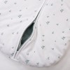 Weißer Babyschlafsack mit Blättern 0,5 TOG