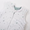 Weißer Babyschlafsack mit Blättern 0,5 TOG