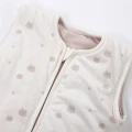 Ecrufarbener Baby Schlafsack mit Teddybären 0,5 TOG