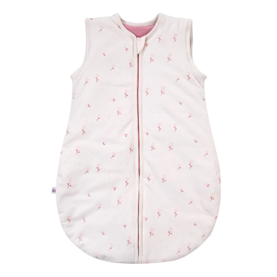 Kremfarbener Baby Schlafsack mit Blumen 0,5 TOG