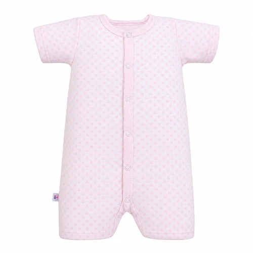 Rosa Baby-Strampler mit Blumen
