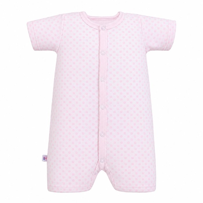 Rosa Baby-Strampler mit Blumen