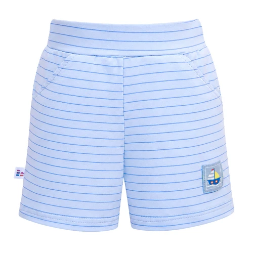 Kinder Shorts hellblau gestreift