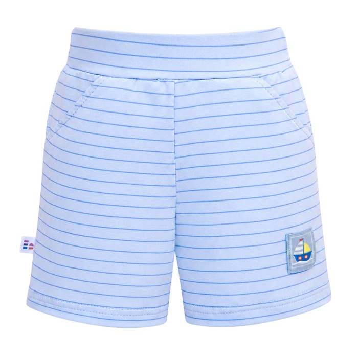 Kinder Shorts hellblau gestreift