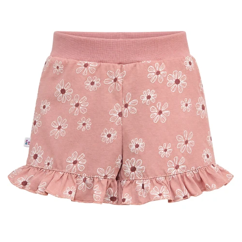 Kinder Shorts beige mit Gänseblümchen