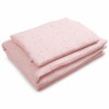 Muslin-Bettwäsche mit Füllung Rosa mit zarten Blümchen