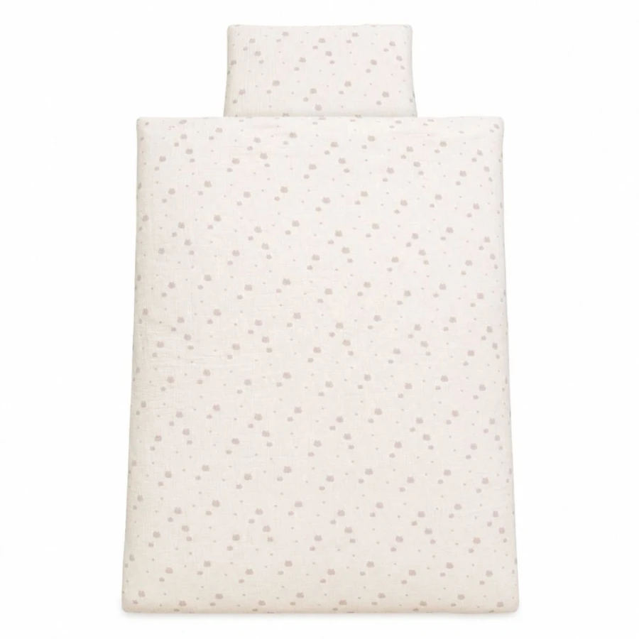 Muslin-Bettwäsche mit Füllung Beige mit Bärenmotiv