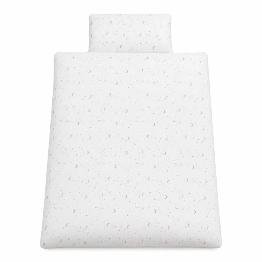 Muslin-Bettwäsche mit Füllung Ecru mit Sternen