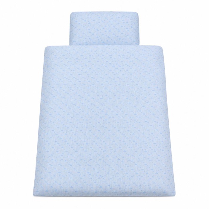 Muslin-Bettwäsche mit Füllung Blau mit Wolken