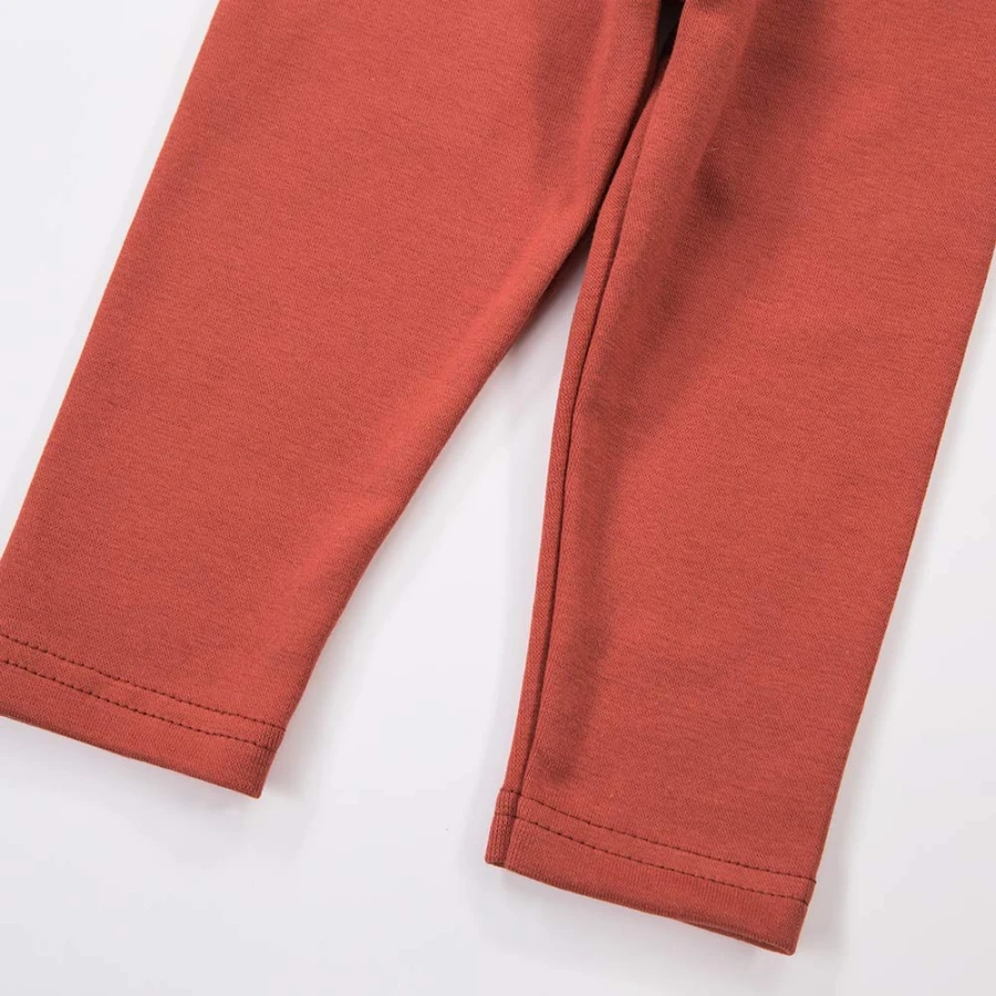 Kinderleggings in Ziegelrot