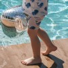 UV Shorts ecru mit Walen