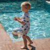 UV Shorts ecru mit Walen