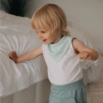 Glatte Halstuch für Kinder in Mint