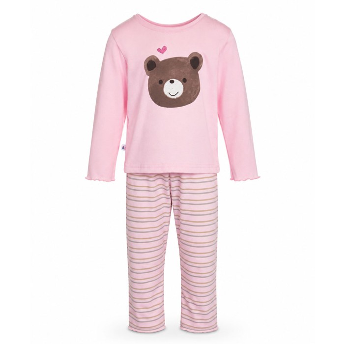 Rosa Kinderpyjama mit Bärenmotiv