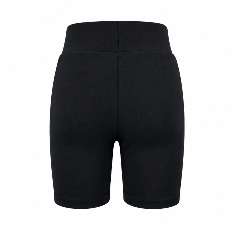 Schwarze Basic-Radlerhose für Kinder