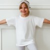 Weißes Premium-Basic-T-Shirt für Kinder