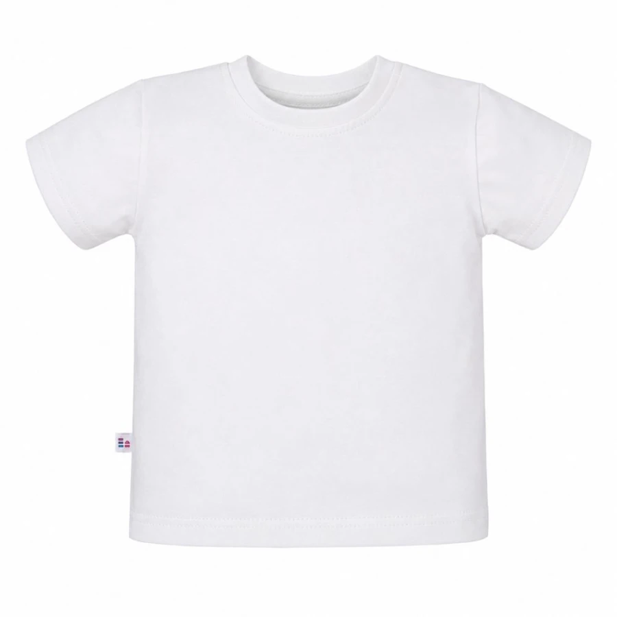 Weißes Premium-Basic-T-Shirt für Kinder