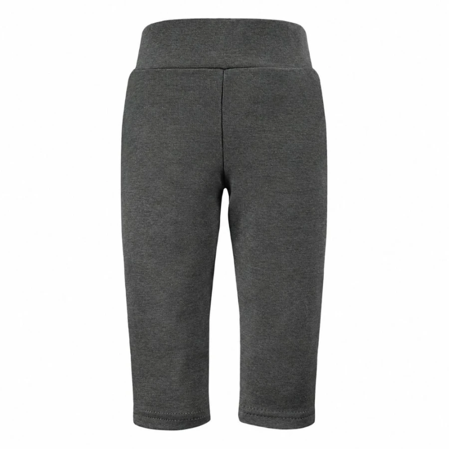 Graphitfarbene Basic-Leggings für Kinder