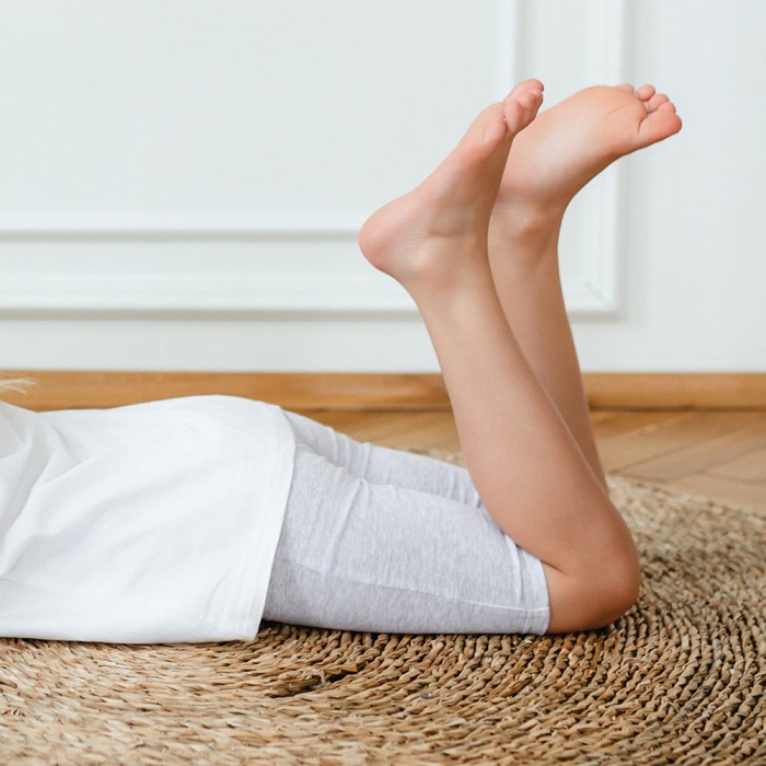 Graue Basic-Radlerhose für Kinder